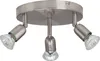 A three-headed ceiling spotlight with adjustable heads. Produktbild-Vorschau