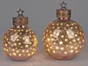 LED Deko-Kugel 30 cm Sterne Rose-Gold Glaskugel Timer Produktbild-Vorschau 6
