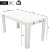 Tavolo da pranzo Sweiko, Tavolo da pranzo contemporaneo, Anteprima dell’immagine prodotto 4