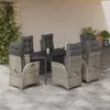 vidaXL 7-dielny záhradný jedálenský set s vankúšmi Náhľad obrázku produktu 2
