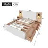 A diagram of a bed with dimensions indicated by numbers and lines. Produktbild-Vorschau