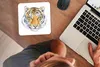 MuchoWow® Mauspad Mousepad Tiger - Gelb - Kopf 20x20 cm - Produktbild-Vorschau 3