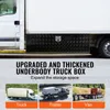 A truck with an underbody storage box, accompanied by smaller images of a truck, trailer, and flatbed truck, with text overlays. Náhled obrázku produktu