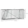 Outsunny Piège vivant piège cage de capture pliante pour Voir les images du produit 5