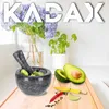 KADAX mortier de cuisine, mortier en pierre avec pilon, Voir les images du produit 5