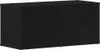 vidaXL Meubles TV, 80 x 34 x 36 cm, noir, imitation chêne, Voir les images du produit 1
