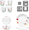 12tlg Frühstücksset Marie Porzellan 6 Pers Teller Becher Produktbild-Vorschau 4