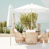 Outsunny Parasol droit de jardin inclinable parasol avec Voir les images du produit 8