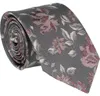 Krawatten-Set 100% Seide floral changierend 7cm Breite Produktbild-Vorschau 5