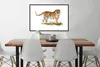 MuchoWow® MuchoWow® Gerahmtes Poster Tiger - Gras - Weiß Produktbild-Vorschau 3