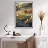 Gerahmtes Poster - Schwarzer Rahmen - Wolken Ballon Flug - Produktbild-Vorschau 6