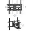 Diagrams showing the dimensions and VESA mounting compatibility of a TV wall mount. Podgląd zdjęcia produktu