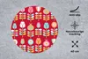 MuchoWow® Mauspad Mousepad Muster - Blumen - Retro - Rot Produktbild-Vorschau 3