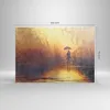 Bild auf Leinwand - Leinwandbild - Frau Regen - 100x70cm - Produktbild-Vorschau 3