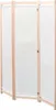 divisorio 3 pezzi crema 120 x 170 x 4 cm tessuto Anteprima dell’immagine prodotto 1