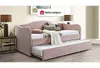 Ausziehbares Tagesbett 2 x 90 x 190 cm - Velours - Rosa - Produktbild-Vorschau 5