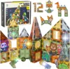 3D stavebné magnetické kocky svietiace park zvierat 90 el. Náhľad obrázku produktu 1