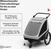 Klarfit GoKiddo Fahrradanhänger 2 Kinder - 2-in-1 Produktbild-Vorschau 2