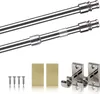 A product shot of curtain rods and mounting hardware against a white background. Anteprima dell’immagine prodotto