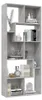 vidaXL Regál na knihy betón sivý 67x24x161 cm odvodený Náhľad obrázku produktu 4