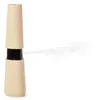 A beige and black aroma diffuser emitting a plume of white vapor. Produktbild-Vorschau
