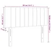 The Living Store LED Kopfteil Dunkelblau 80x5x78/88 cm Samt Produktbild-Vorschau 6