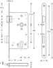 Zamek wpuszczany do drzwi wejściowych SSF PZW 20/65/92/10mm Podgląd zdjęcia produktu 1