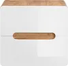 Badezimmerschrank 60 Cm Eiche Weiß Glänzend 2 Schubladen Produktbild-Vorschau 4