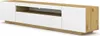 TV skříňka AURA 200 cm (dub artisan / bílá matná bez LED) Náhled obrázku produktu 1