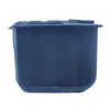 A single, dark blue exhaust part for a chainsaw, shown in isolation against a white background. Náhled obrázku produktu