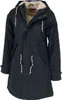 A studio shot of a navy blue parka jacket. Produktbild-Vorschau