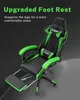 Herní židle s opěrkou nohou - herní židle ergonomická - s Náhled obrázku produktu 2