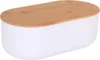 Bílý chlebník s bambusovým víkem, 35 x 19 x 12 cm Náhled obrázku produktu 6