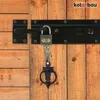 KOTARBAU® Bolzenriegel Riegel 29/7,8 cm mit Vorhängeschloss Produktbild-Vorschau 2