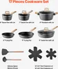A collection of cookware items and accessories laid out on a white background. Anteprima dell’immagine prodotto