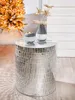 Gilde Beistelltisch, rund, "Disco", Fiberglas, Spiegelglas, Produktbild-Vorschau 2
