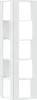 A white corner bookshelf with five shelves. Anteprima dell’immagine prodotto