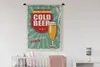 MuchoWow® Wandteppich Wandbehang Mannshöhle - Bier - Produktbild-Vorschau 2