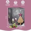 A product box for a wine advent calendar, decorated with a Christmas tree made of wine corks and festive imagery. Podgląd zdjęcia produktu