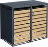 Mülltonnenbox Müllbox Mülltonnenverkleidung 2 Türen Box Produktbild-Vorschau 1