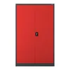 A red metal cabinet with a gray frame and a black handle is shown against a white background. Anteprima dell’immagine prodotto