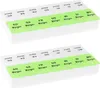 2x WELLGRO® Tablettenbox für 7 Tage - je 2 Fächer pro Tag, Produktbild-Vorschau 3