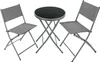 Ensemble table et chaises de jardin DUSSELDORF - gris Voir les images du produit 1