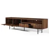 AX LIVING Nordiva TV Lowboard 200 cm Warmia Walnut Holz TV Produktbild-Vorschau 5