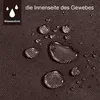 Close-up of waterproof fabric with water droplets. Podgląd zdjęcia produktu