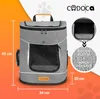 CADOCA® Haustierrucksack bis 20 kg verstellbare Gurte Produktbild-Vorschau 2