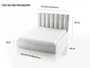 Polsterbett 200x200 cm Velor - Samtbett, Doppelbett mit Produktbild-Vorschau 3