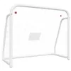 vidaXL Fußballtor mit Netz Weiß 125x96x60 cm Stahl & Produktbild-Vorschau 2