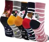 Lustige Socken Damen Bunte Socken aus Baumwolle, Karikatur Produktbild-Vorschau 2