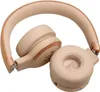 A pair of beige and rose gold JBL headphones are shown against a white background. Voir les images du produit